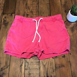 Girls pink linen shorts size 14